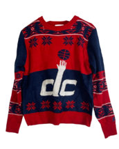 Men&#39;s Washington Wizards On-Court Graphic Crew Fleece Sweater, Navy/Red,... - £22.43 GBP