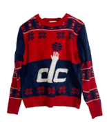 Men&#39;s Washington Wizards On-Court Graphic Crew Fleece Sweater, Navy/Red,... - £22.43 GBP
