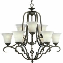 Espresso Finish 9 Light Melbourne Chandelier Progress Lighting P4061-84 - £341.46 GBP