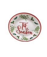 Red/Green Holiday Side/Salad Plate, 8 in-Tis Te Season Royal Norfolk - $271.18 MXN
