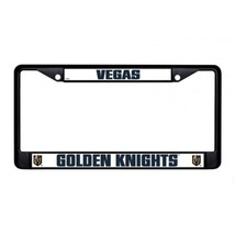 las vegas golden knights nhl ice hockey team logo black license plate frame - £23.71 GBP