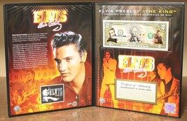 Elvis Presley * Americana * Legal Tender U.S. $2 Bill With Collectible Folio - £14.99 GBP
