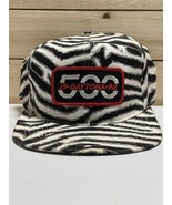 Vintage 1992 Daytona 500 NASCAR Racing Colorful Zebra Striped Snapback H... - $655.87 MXN