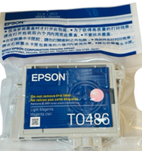 Genuine EPSON Ink CartridgeT0486 &quot;Light Magenta&quot; Factory Sealed-NEW - $34.60