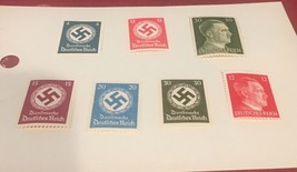 1941 Germany Hitler Heads/ Nazi Party. Vf /M/Nh Lot Of  7 - $24.15