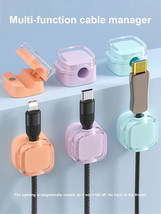 Magnetic Cable Clips Cord Organizer for Desk Car Home Office Self Adhesi... - $5.88 CAD+