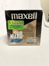 Maxell Micro Floppy Disks 10 Pack MF 2HD 1.44MB 3.5 High Density Factory... - $12.00