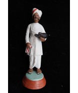 Vtg Hand Painted Indian Clay Krishnanagar Look Unsigned Man Shoe Carrier... - $466.21 MXN