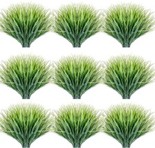 JEMONG 30 Bundles Artificial Grasses Outdoor UV Resistant Fake Grasses N... - £39.11 GBP