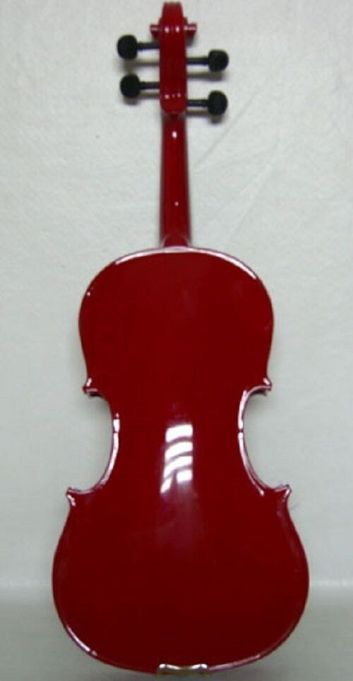 Sky Red Color 4/4 Full Size Violin Fiddle w Case Brazilwood Bow and Rosin - $59.99