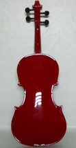 Sky Red Color 4/4 Full Size Violin Fiddle w Case Brazilwood Bow and Rosin - £48.70 GBP