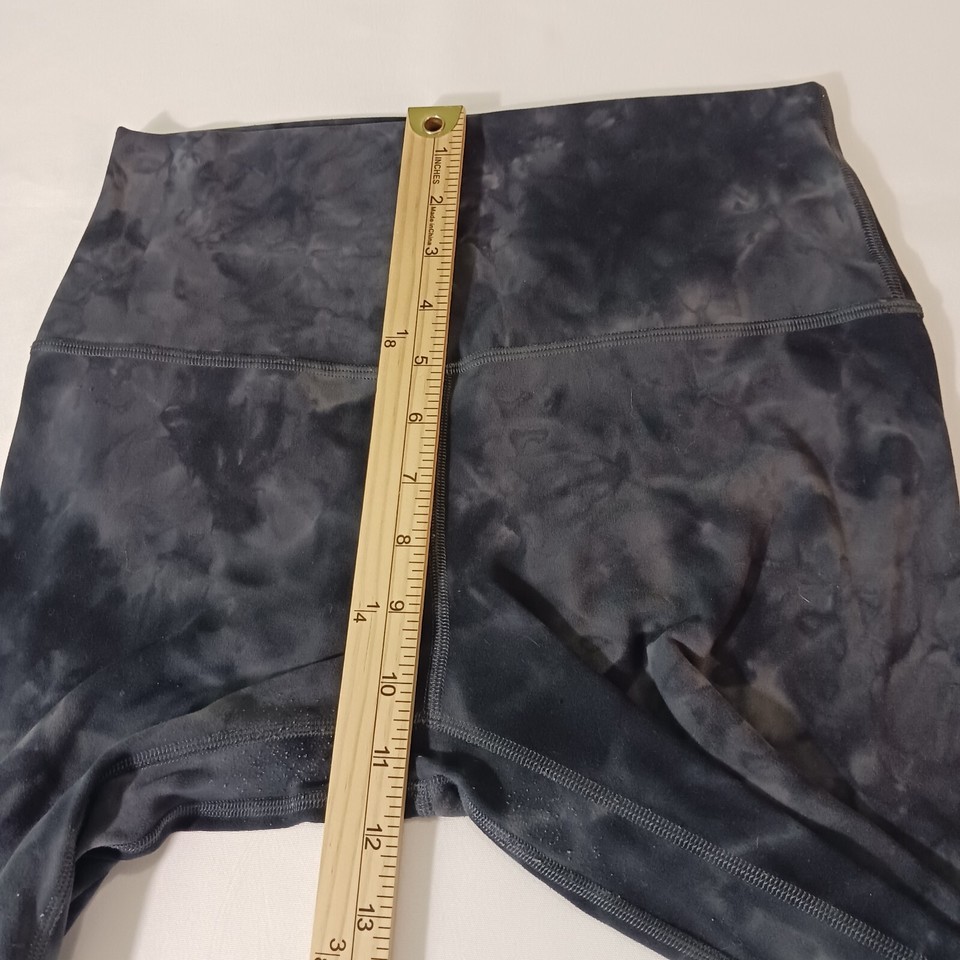 Lululemon Leggings RN106259 Z4 Women 6 Dyed Black & Gray Athleisure Yoga 26×28.5 Item image 9
