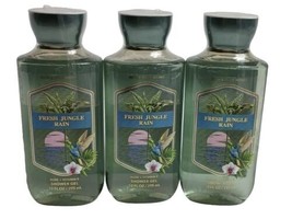 3X Bath &amp; Body Works Fresh Jungle Rain Shower Gel 10 Oz. Each  - £30.22 GBP