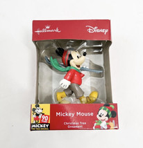 Hallmark 2018 Disney 90th Anniversary Mickey Mouse with Skis Christmas Ornament - £10.33 GBP
