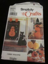 Simplicity Crafts Pattern 9921 Chris Malone Felt Halloween Decorations Brand New - £7.81 GBP