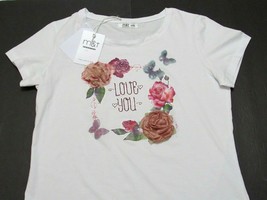 Womens L XL I Love You 3D Roses Shirt Tee T-Shirt Unique Romantic M&amp;T Fashions - £23.36 GBP