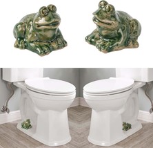 Toilet Bolt Caps, Decorative Toilet Bolt Covers, Ceramic, Pair (Green Fr... - $393.10 MXN