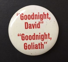Vintage Goodnight David Goodnight Goliath Button Pin Pinback Japan 1.75&quot; - £10.97 GBP