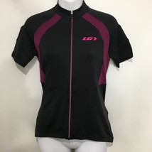 Louis Garneau Womens S Ice-Fit Black Purple Short-Sleeve Bike Cycling Je... - $48.51