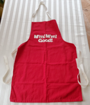CAMPBELL&#39;S SOUP Cooking KITCHEN APRON  M&#39;m! M&#39;m! Good RED Adult Size ADV... - $19.79