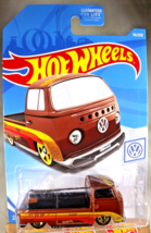 2019 Hot Wheels #96 Volkswagen 3/10 Volkswagen T2 Pickup Brown w/Gold 5 - £7.94 GBP