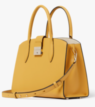 Kate Spade Voyage Medium Satchel Yellow Textured Leather K7739 NWT $348 FS - £134.52 GBP