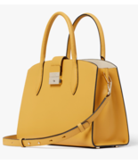 Kate Spade Voyage Medium Satchel Yellow Textured Leather K7739 NWT $348 FS - £134.12 GBP
