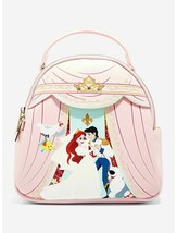 Danielle Nicole The Little Mermaid Ariel &amp; Eric Wedding Scene Mini Backpack NEW - £102.21 GBP