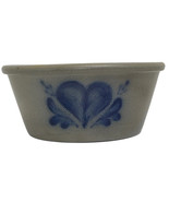 VTG Rowe Pottery Work Heart Gray Blue Mixing Bowl ‘92 Stoneware Cambridg... - $67.33 CAD