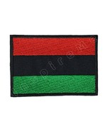 Pan African Flag Embroidered Sew/Iron On Patch Hook &amp; Loop BLM Protest P... - $8.05 CAD+