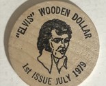 Elvis Presley Wooden Nickel  1979 Vintage Wooden Dollar J2 - £6.30 GBP