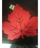 Leaf Decor Red - $12.75