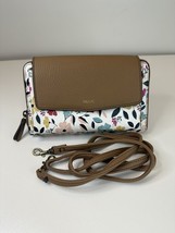 Relic By Fossil Clutch Wallet Floral White Womens With Strap Zip - £11.19 GBP