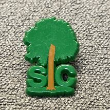 Vintage State Of South Carolina Plastic Souvenir Travel Tie Lapel Pin KG JD - $11.88