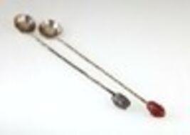 Brazil 2000 Reis Silver Coin Iced Tea Spoon Lot of 2, 8" Long - $114.38