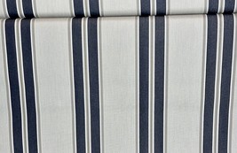 Sunbrella Shade Outdoor Waterproof Fabric Navy Taupe Fancy 4716 47&quot; Wide Bty - $11.29