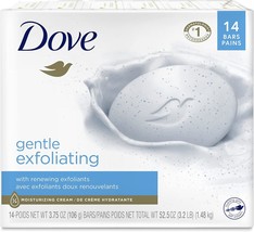 Dove Beauty Bar More Moisturizing Than Bar Soap Gentle Exfoliating With Mild Cle - £35.08 GBP