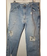 CSM – Jeans, Upcycled, Distressed, Men 38 x 30, Regular Fit, CSM - 10340 - $32.92 CAD