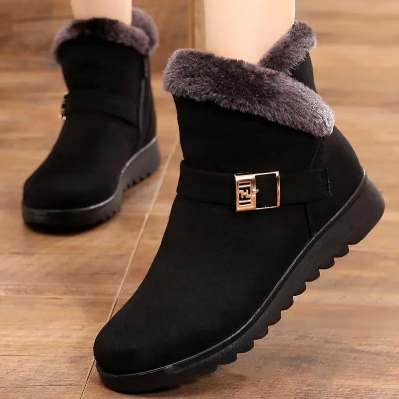 Women Boots 2024 Fashion Waterproof Snow Boots For Winter Shoes Female Thick Plu - £156.00 GBP