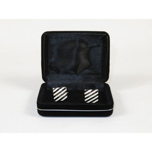 Men J.Valintin Cufflinks by Vitorofolo for French Cuff Shirt V29-10 Silver White image 3