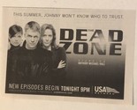 Dead Zone Tv Guide Print Ad Anthony Michael Hall TPA15 - $5.93