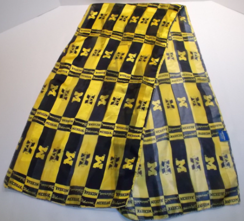 Primary image for *Michigan Wolverines Scarf 13-by-56-inch Maize and Blue Ladies NEW