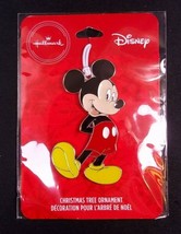 Hallmark MICKEY MOUSE flat metal Christmas ornament on card 2019 NEW - £5.94 GBP