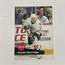Hockey Card - 1992 Randy Burridge Boston Bruins NHL Pro Set - £1.91 GBP