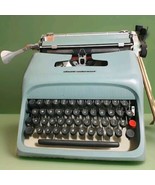 Olivetti Underwood Studio 44 Teal Typewriter w/Case - $403.42 CAD