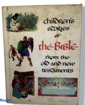 Children Stories Bible From Old New Testament Illustrations Deluxe Edition 1968  - £7.75 GBP