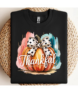 Brushstroke Glitter Pumpkin PNG, Thankful Pumpkin PNG, Trendy Thanksgivi... - $3.43 CAD