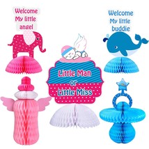 Gender Reveal Party Supplies, 3D Centerpieces For Tables, Baby Gender  - £20.59 GBP