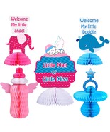Gender Reveal Party Supplies, 3D Centerpieces For Tables, Baby Gender  - £19.73 GBP