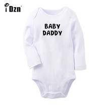 Baby Daddy Announcement Print Baby Bodysuit Newborn Romper Toddler Jumpsuit Sets - £8.64 GBP